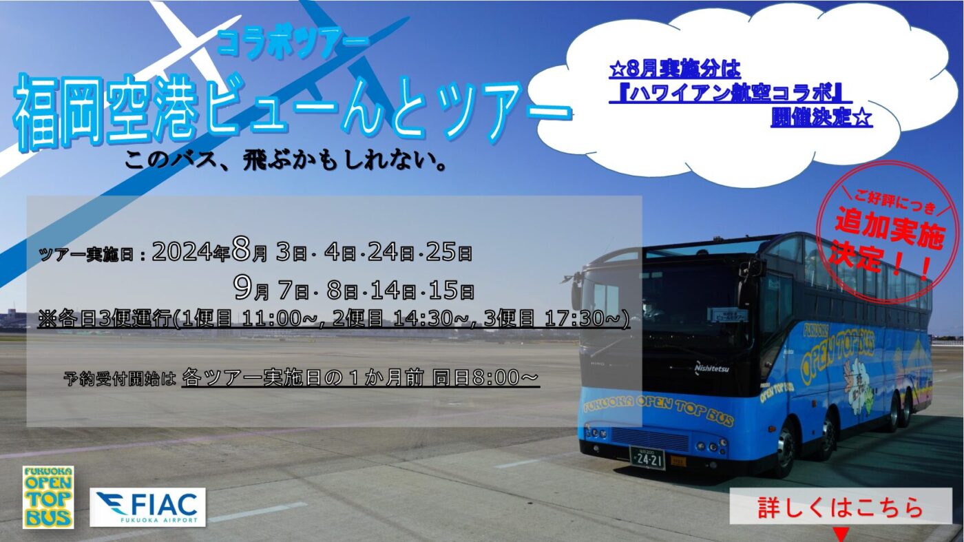 福岡オープントップバス – 見たことのない街の景色